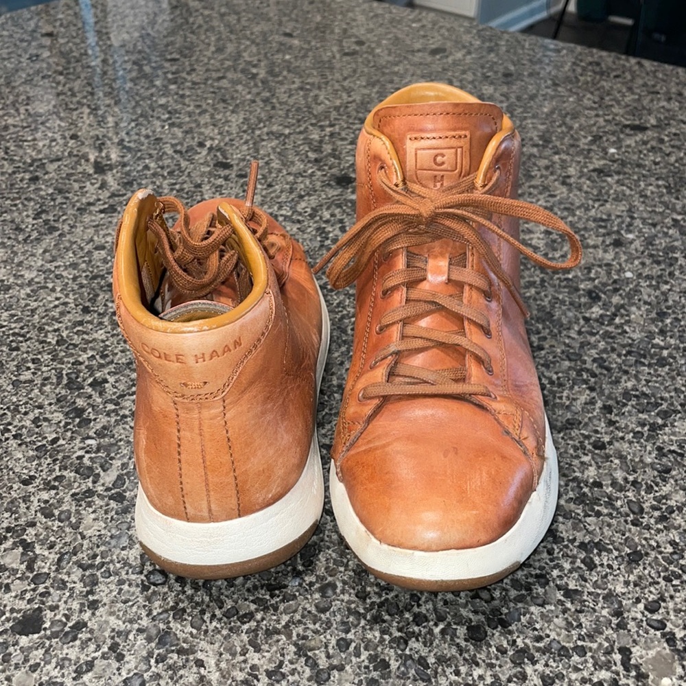 Cole Haan GrandPro Brown Leather Sneakers